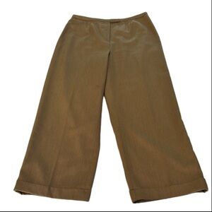Loft by Ann Taylor Cuffed Trousers, Size 14P, Brown